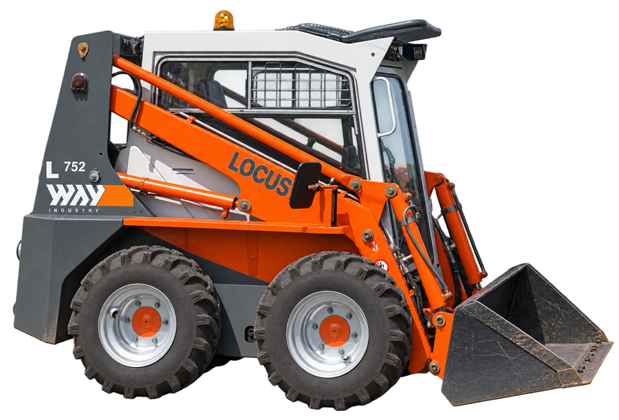 Smykový nakladač Locust L752 s lžící