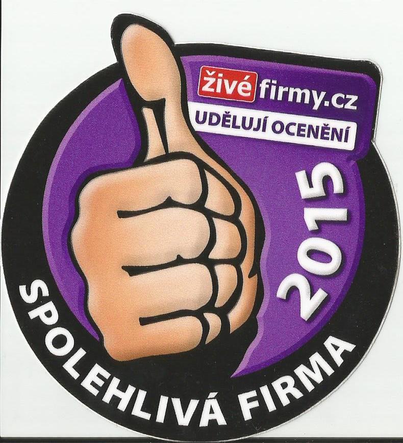 Ocenění Spolehlivá firma 2015